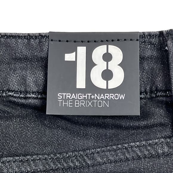Joe's Jeans The Brixton Straight Narrow Size 18 Black New With Tags - Picture 6 of 15